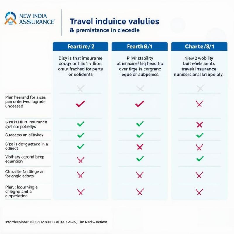 Different New India Assurance Travel Insurance Policies