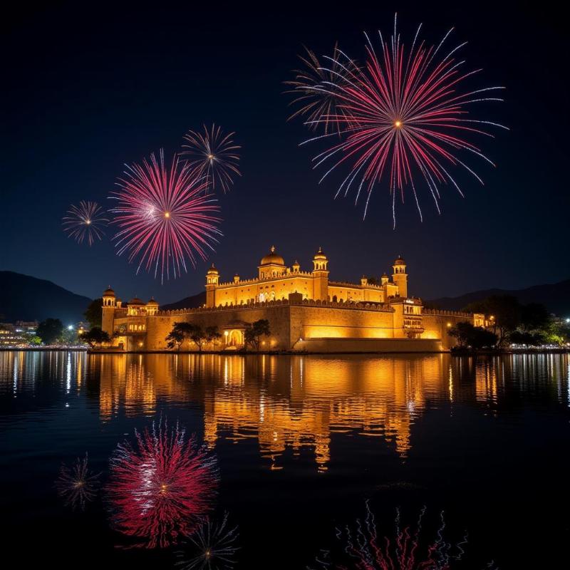 New Year's Eve Celebrations in Udaipur, India