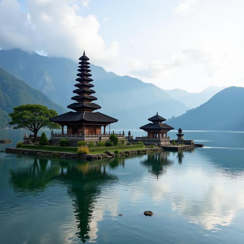 Ulun Danu Beratan Temple on Lake Bratan