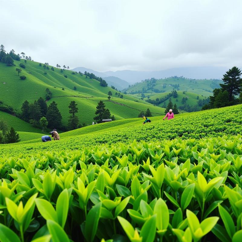 Tea plantation in North East India