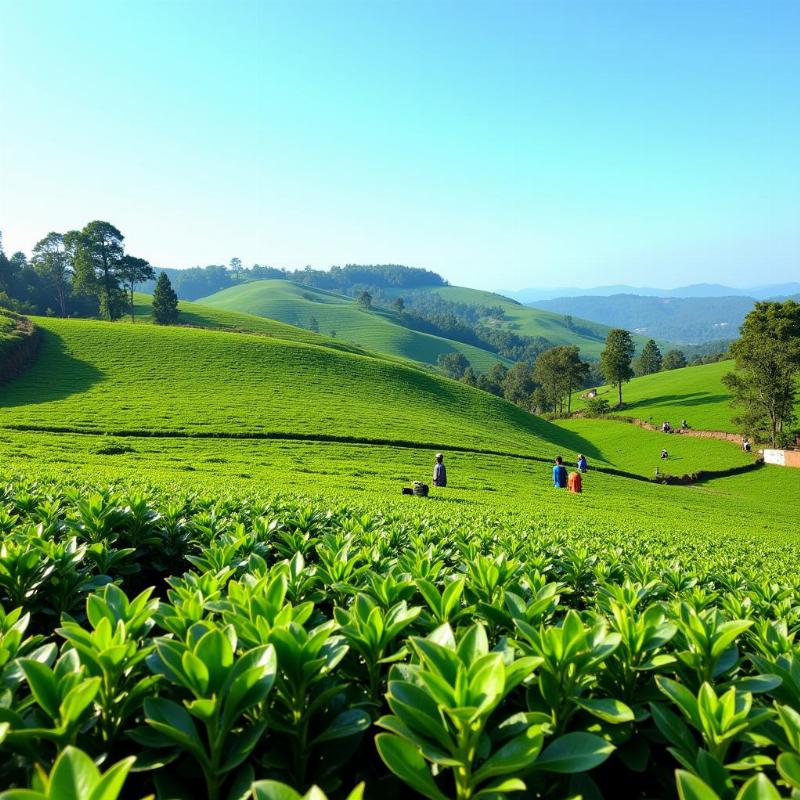 Ooty Tea Plantations in May