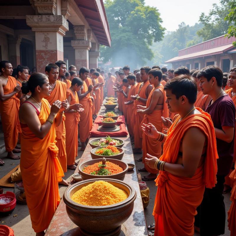 Pancharamalu Pilgrimage Scene