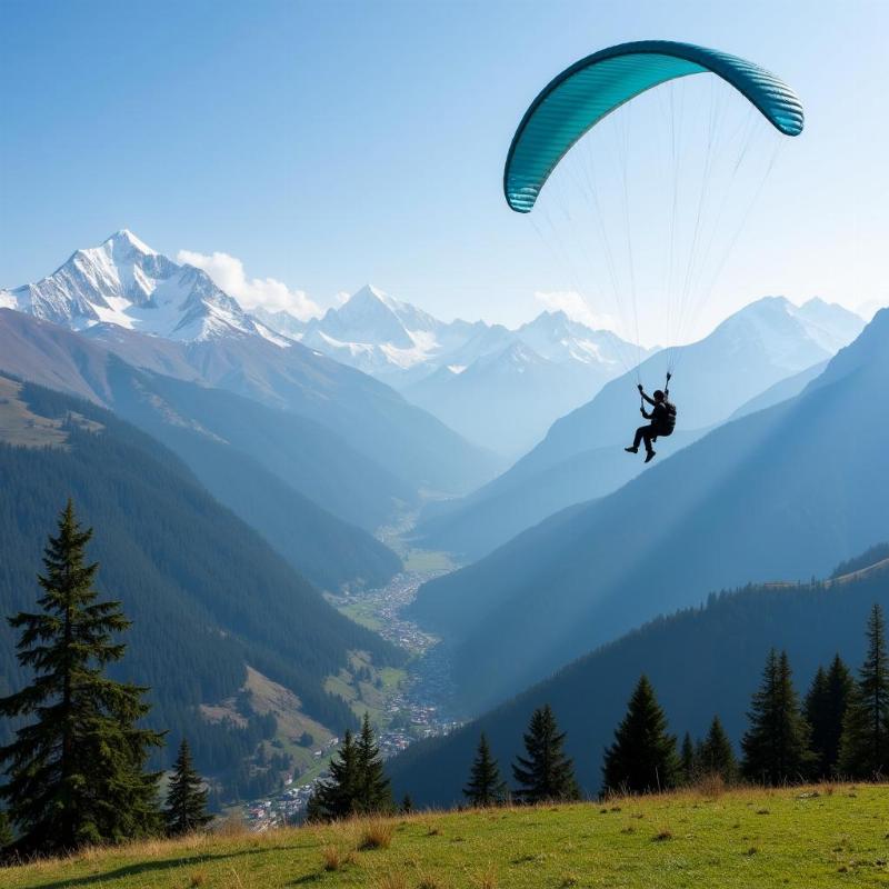 Paragliding over Mukteshwar