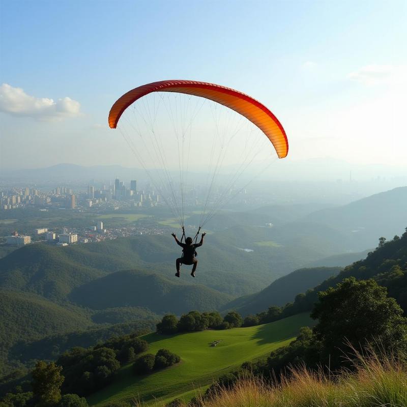 Paragliding over Mumbai's breathtaking landscape