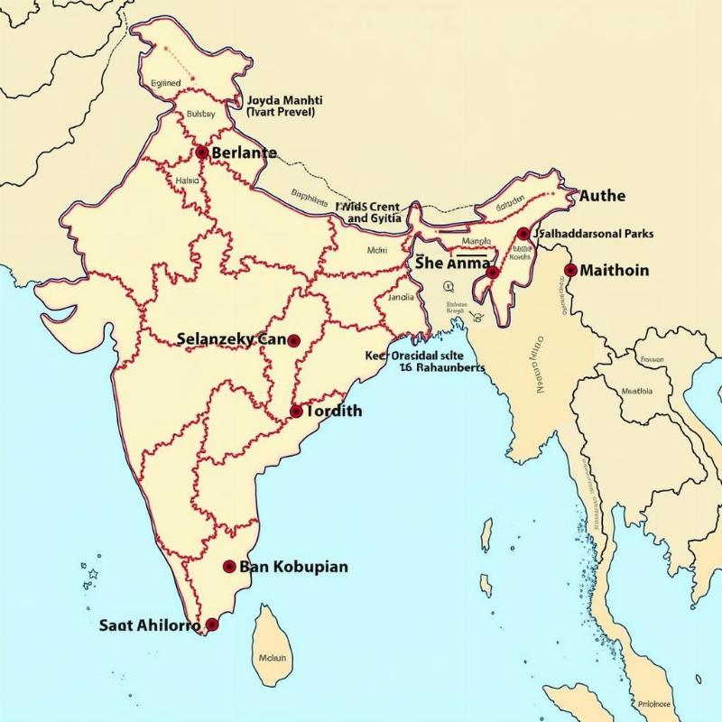 Planning an India Trip with Map and Itinerary