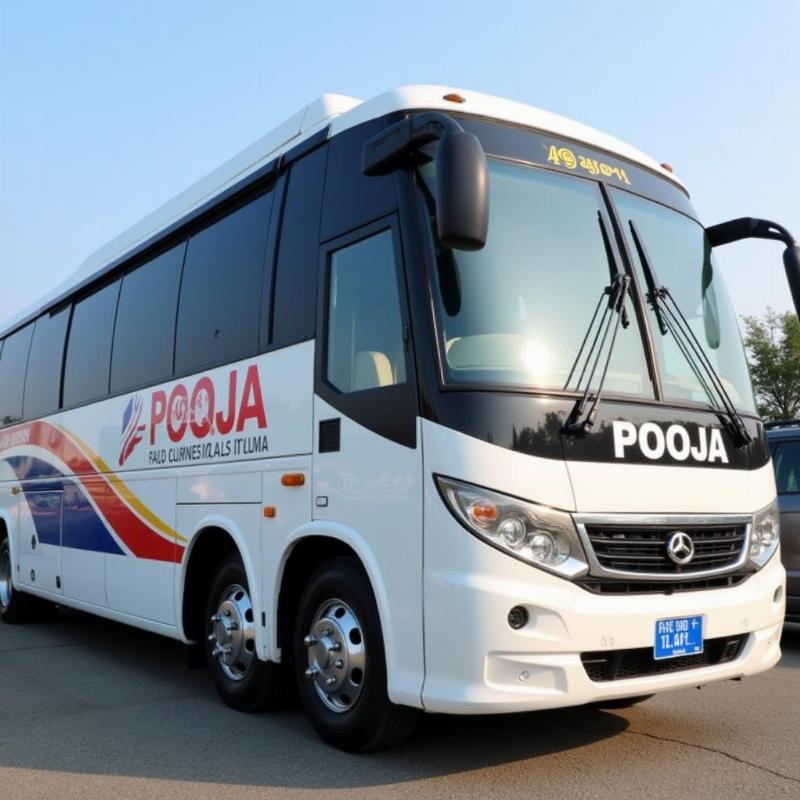 Pooja Travels AC Sleeper Bus Exterior