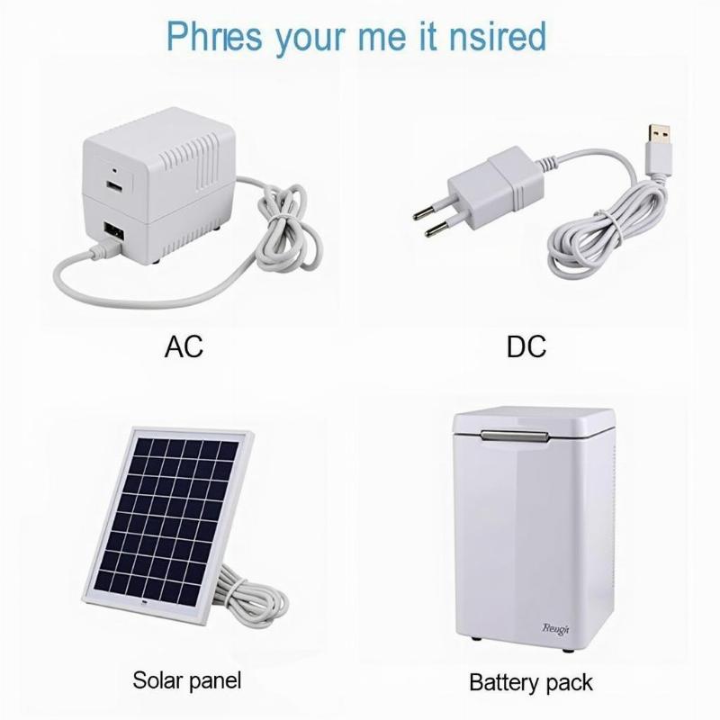 Powering options for a mini travel refrigerator