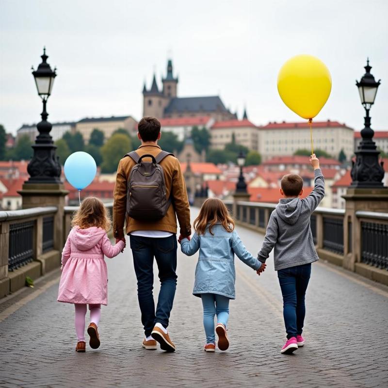 Prague Charles Bridge Family Trip