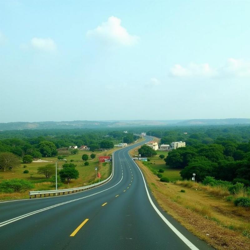 Scenic Highway View on Pune to Osmanabad Road Trip