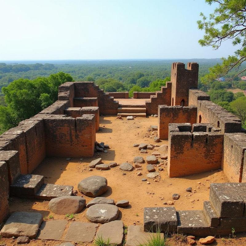 Exploring the ruins of Rachakonda Fort near Yadagirigutta