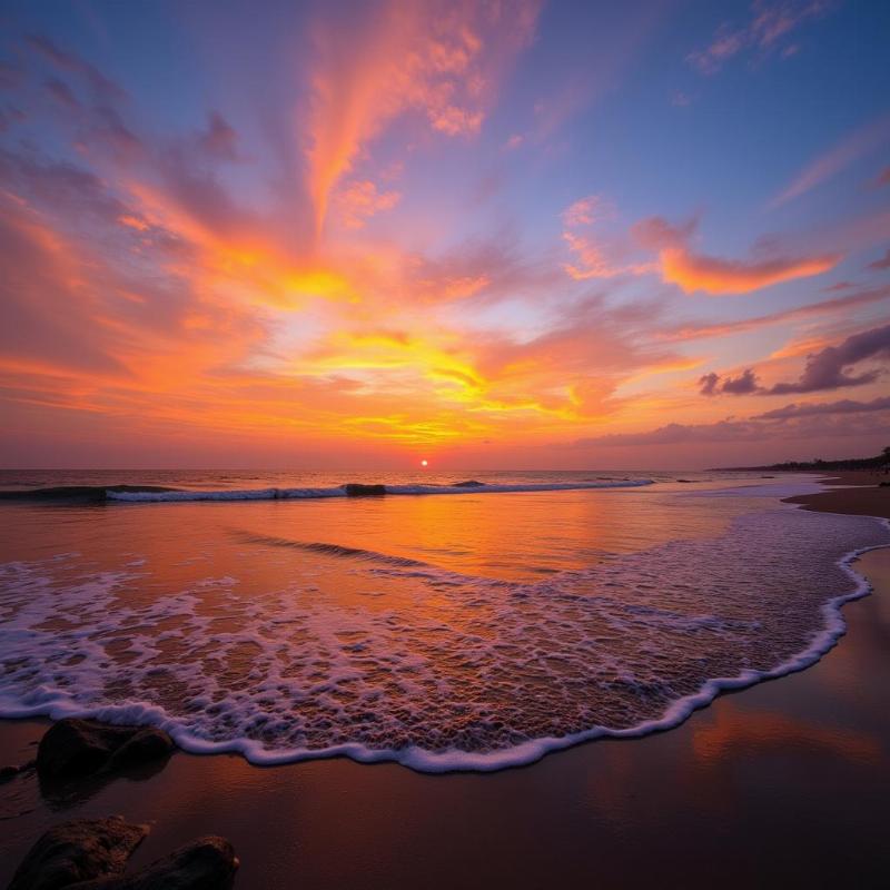 Rameswaram Beach Sunset