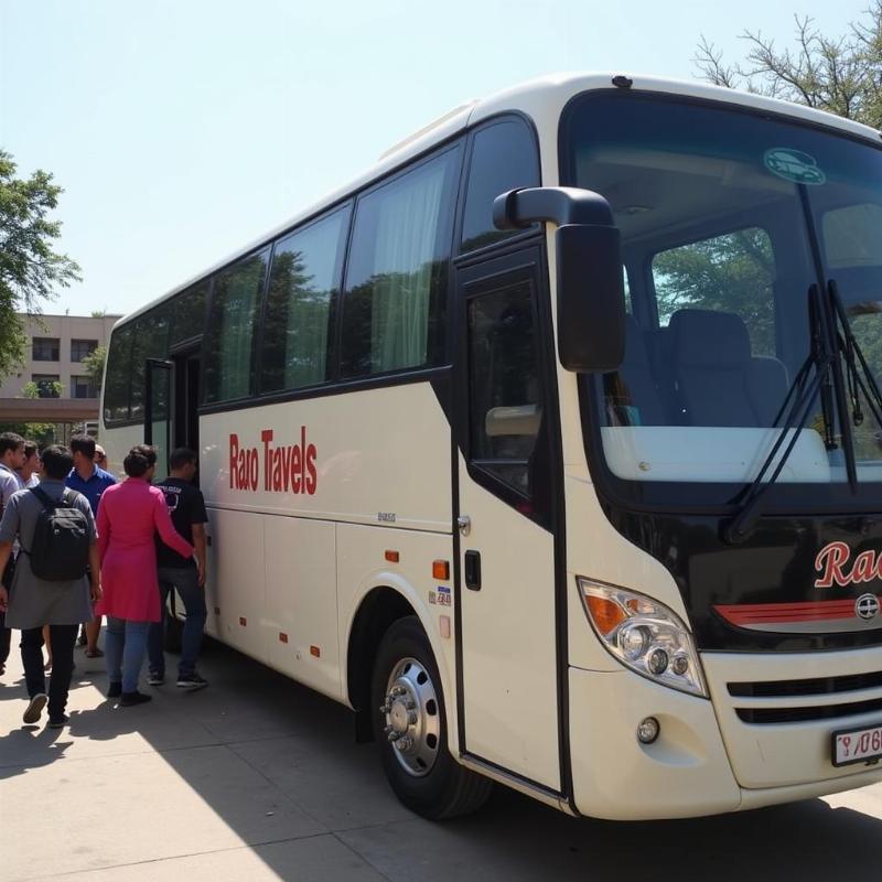 Rao Travels group tour bus