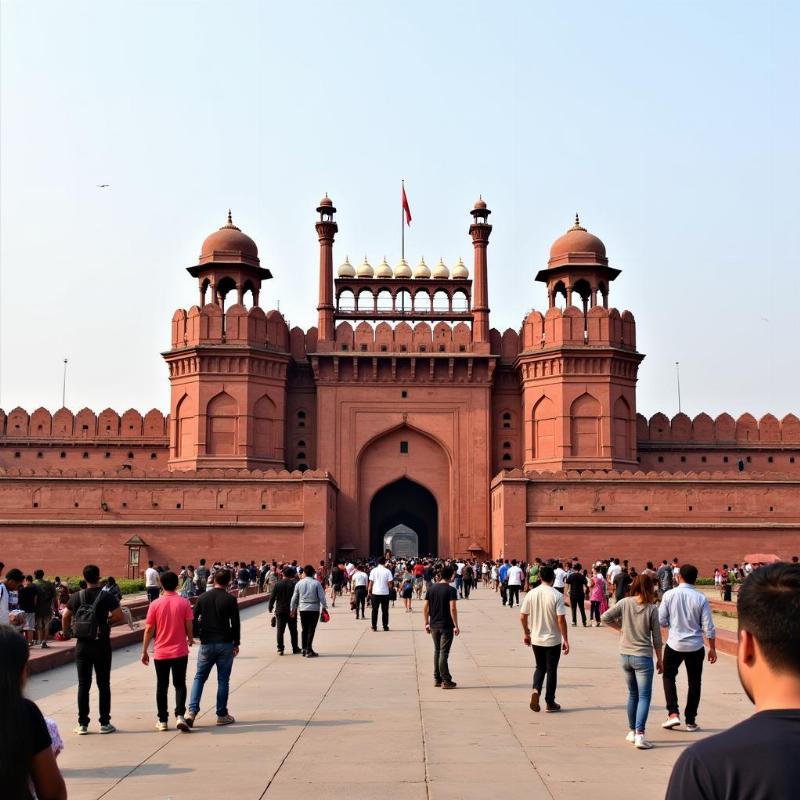 Red Fort in Chandni Chowk, Delhi