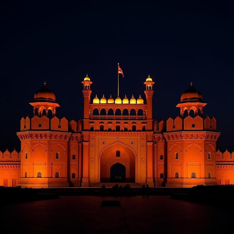 Red Fort Night View