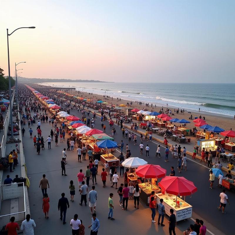 Street Food at RK Beach, Vizag