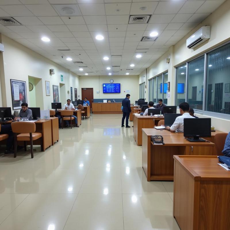 Inside the Regional Passport Office at Bhikaji Cama Place