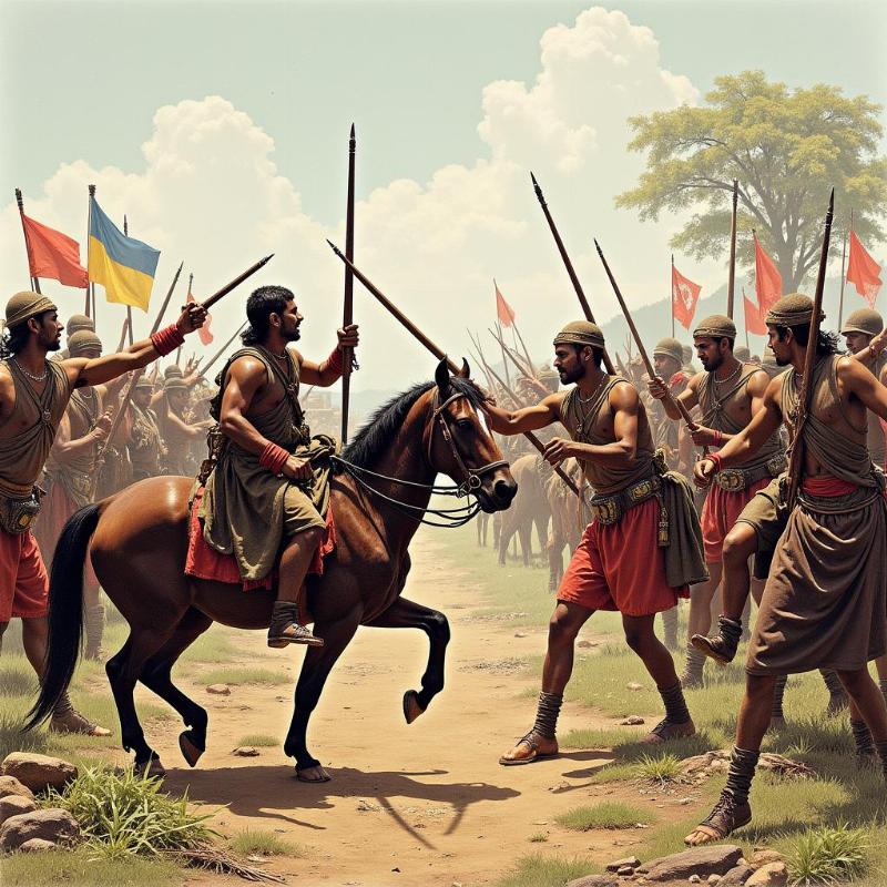 Santhal Rebellion Fight Scene