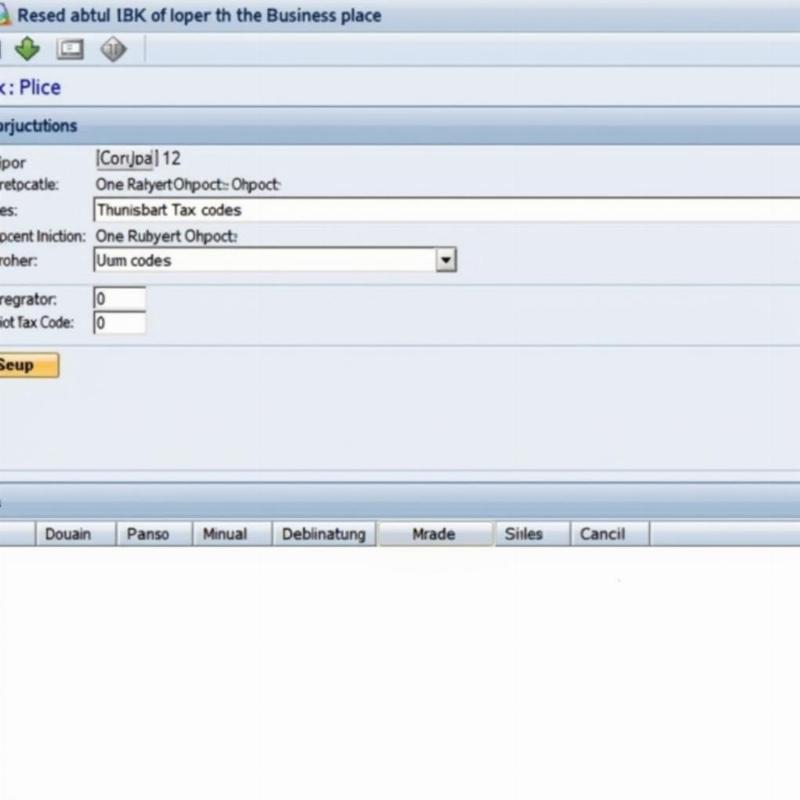 SAP Business Place Tax Jurisdiction Assignment