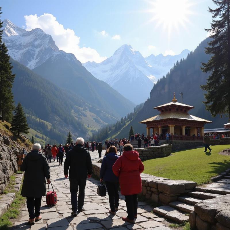 Senior Citizens Visiting Kedarnath and Badrinath