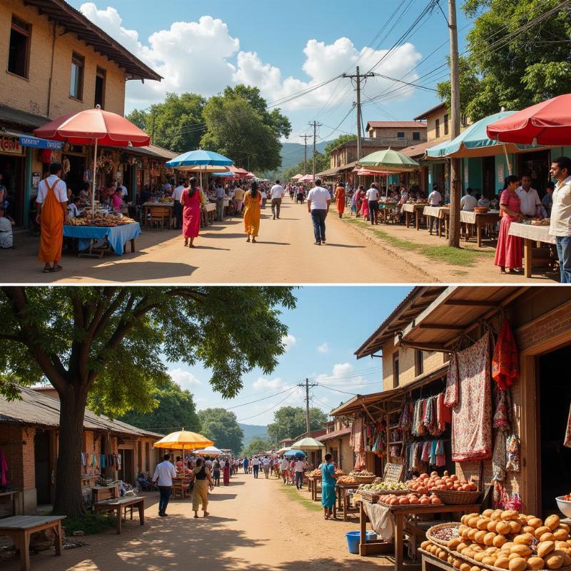 Shegaon Local Market and Countryside