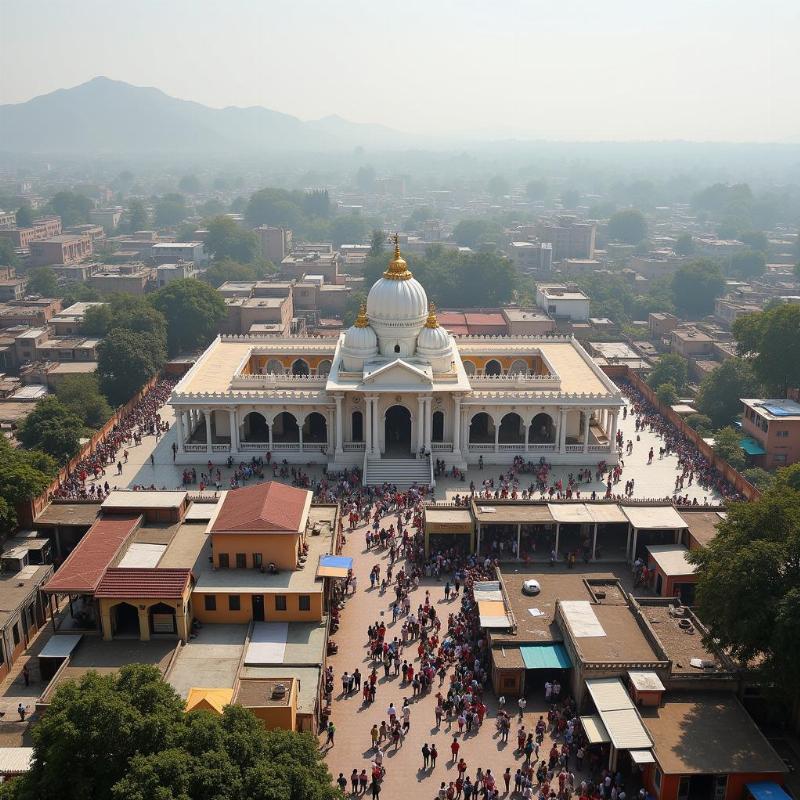 Shirdi Sai Baba Temple and the surrounding town