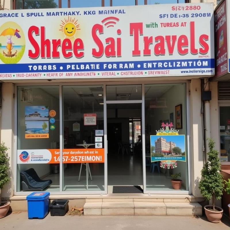 Shree Sai Travels Nagpur office front.