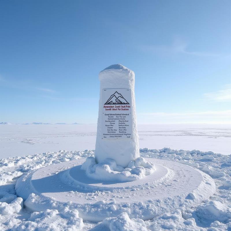 South Pole in Antarctica