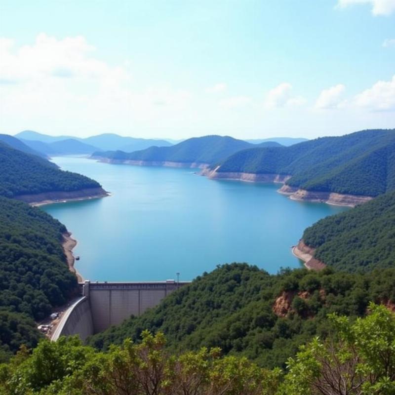 Viewpoint of Srisailam Dam