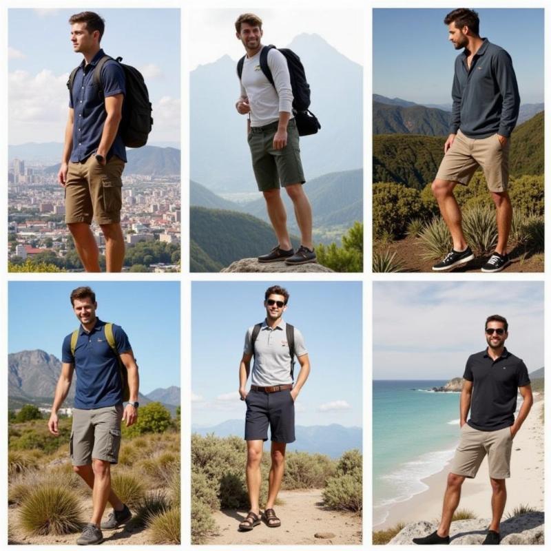 Stylish mens travel shorts for different occasions