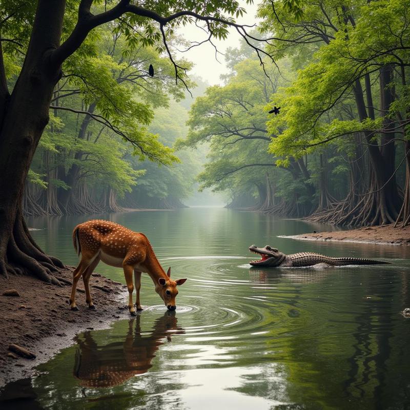 Wildlife spotting in the Sundarbans