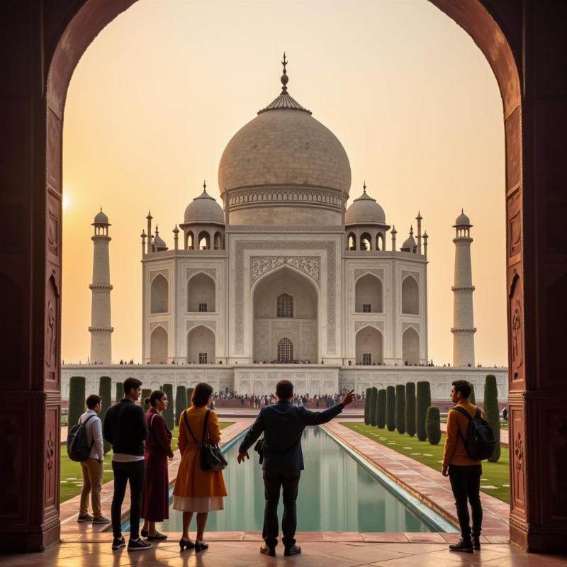 Taj Mahal Sunrise Tour Guide Image