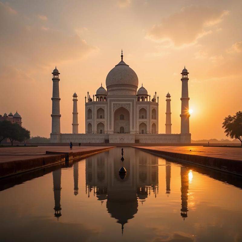 Taj Mahal Sunrise View