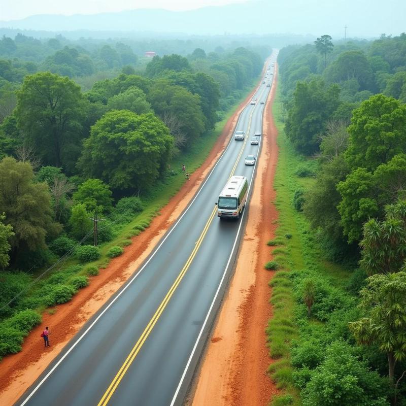 Traveling to Tarapith by Road