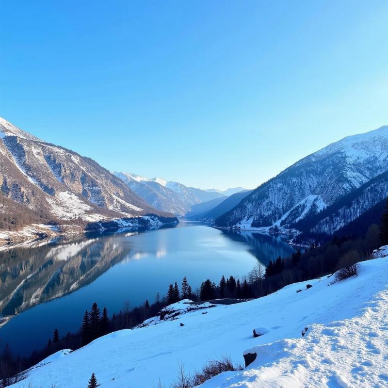 Tehri Dam Winter Panorama