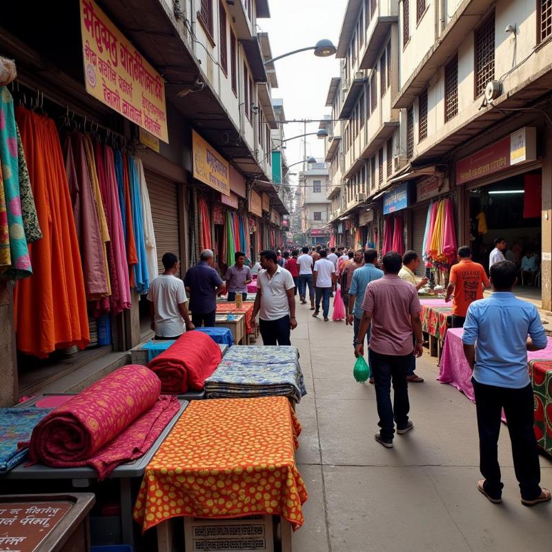 Vibrant Textile Market in Tirupur