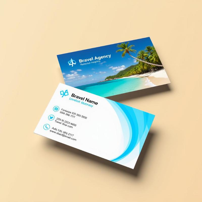 Travel Agency Visiting Card Design