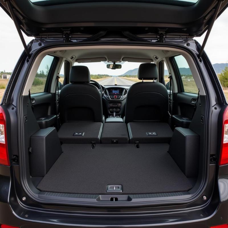 Spacious interior of the Tour M Ertiga