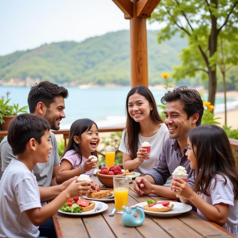 Family enjoying a vacation booked through a tour package from Surat