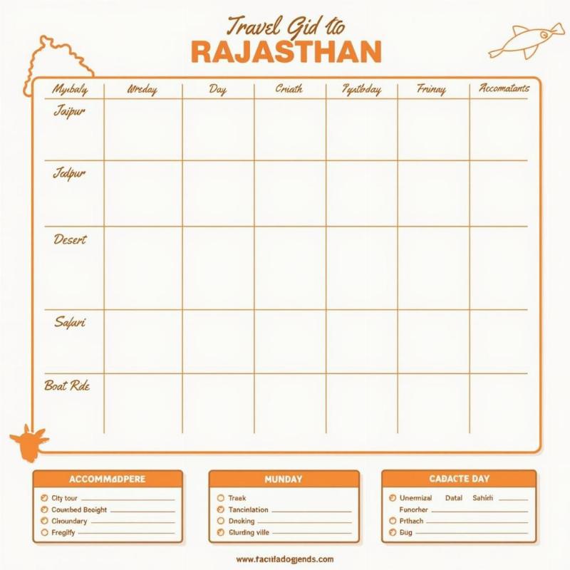 Example of a Travel Grid