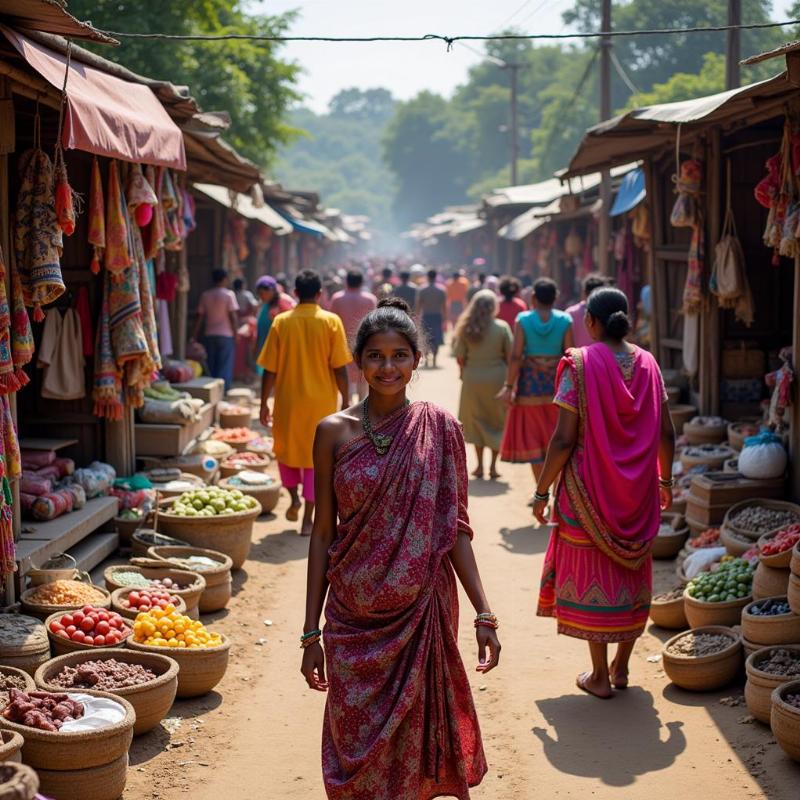 Vibrant tribal market in Rayagada, Odisha