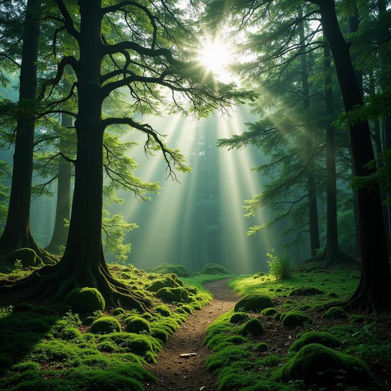 Scenic View of Pine Forest in Vagamon