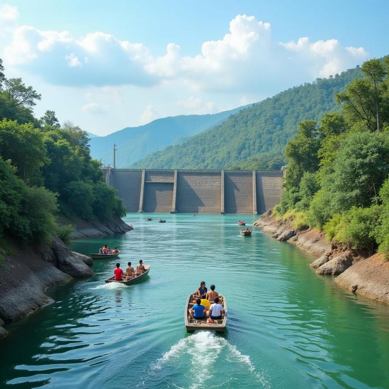 Varathamanathi Dam near Palani