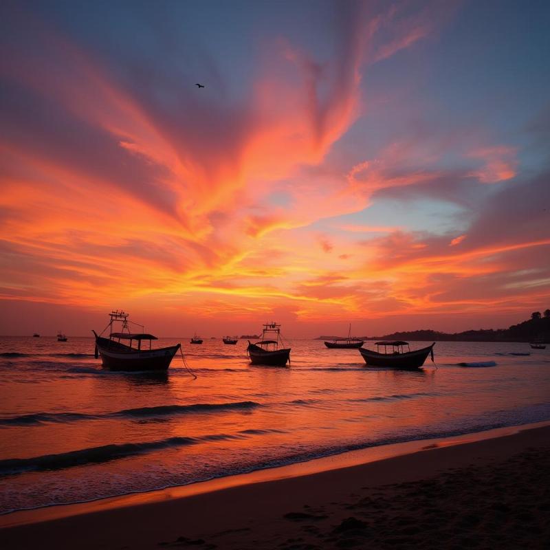 Sunset at Versova Beach