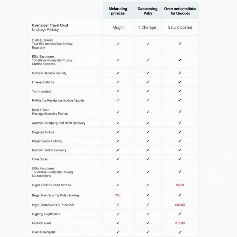 Comparing VFS Travel Insurance Policies