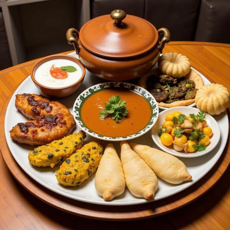 A wide spread of Bengali dishes at the 6 Ballygunge Place buffet.