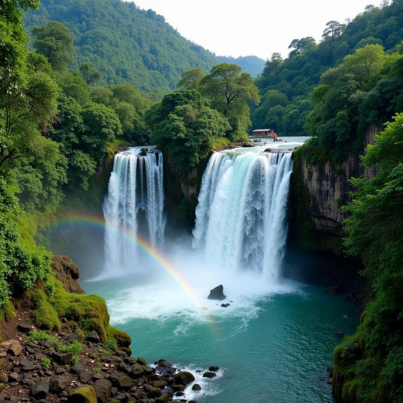 Cheeyappara and Valara Waterfalls in Adimali