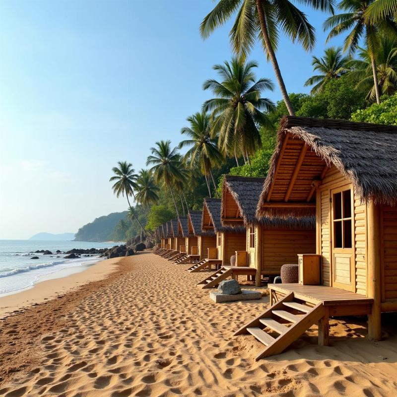 Cozy Beach Huts in Agonda