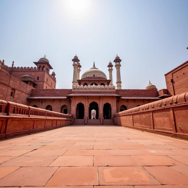 Exploring the Agra Fort in India