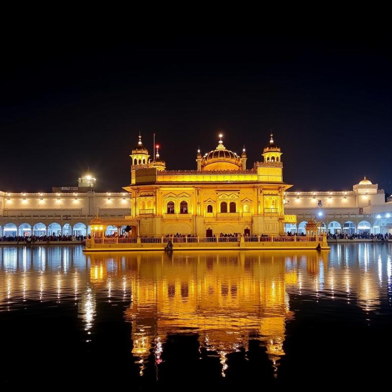 Golden Temple Amritsar at Night