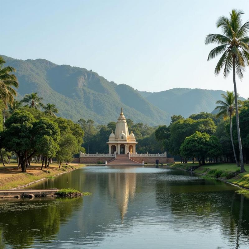 Annavaram Temple Serene Atmosphere Natural Beauty